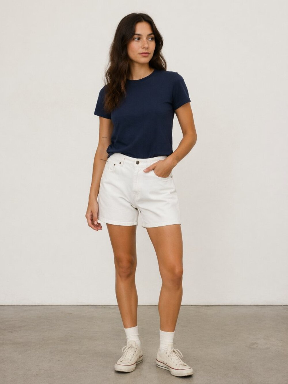 VTG Levi’s 550 Orange Tab Denim Shorts Sz 32 White 90s High Waisted jorts